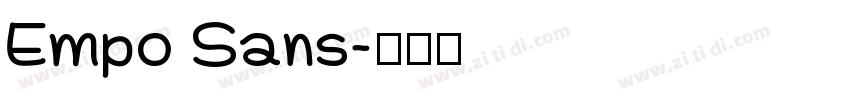 Empo Sans字体转换
